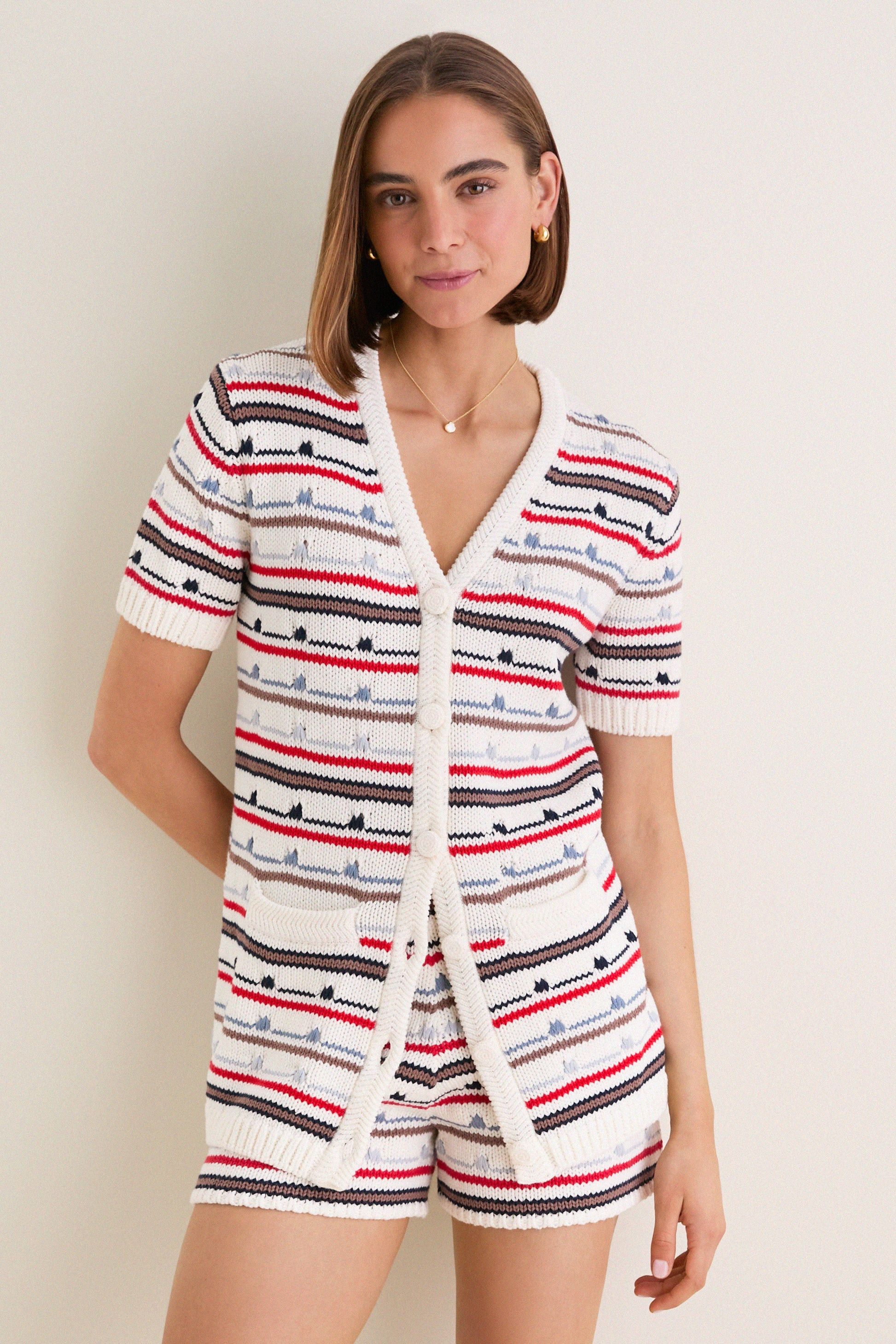 Mariner Stripe Knit Thames Cardigan | Tuckernuck (US)