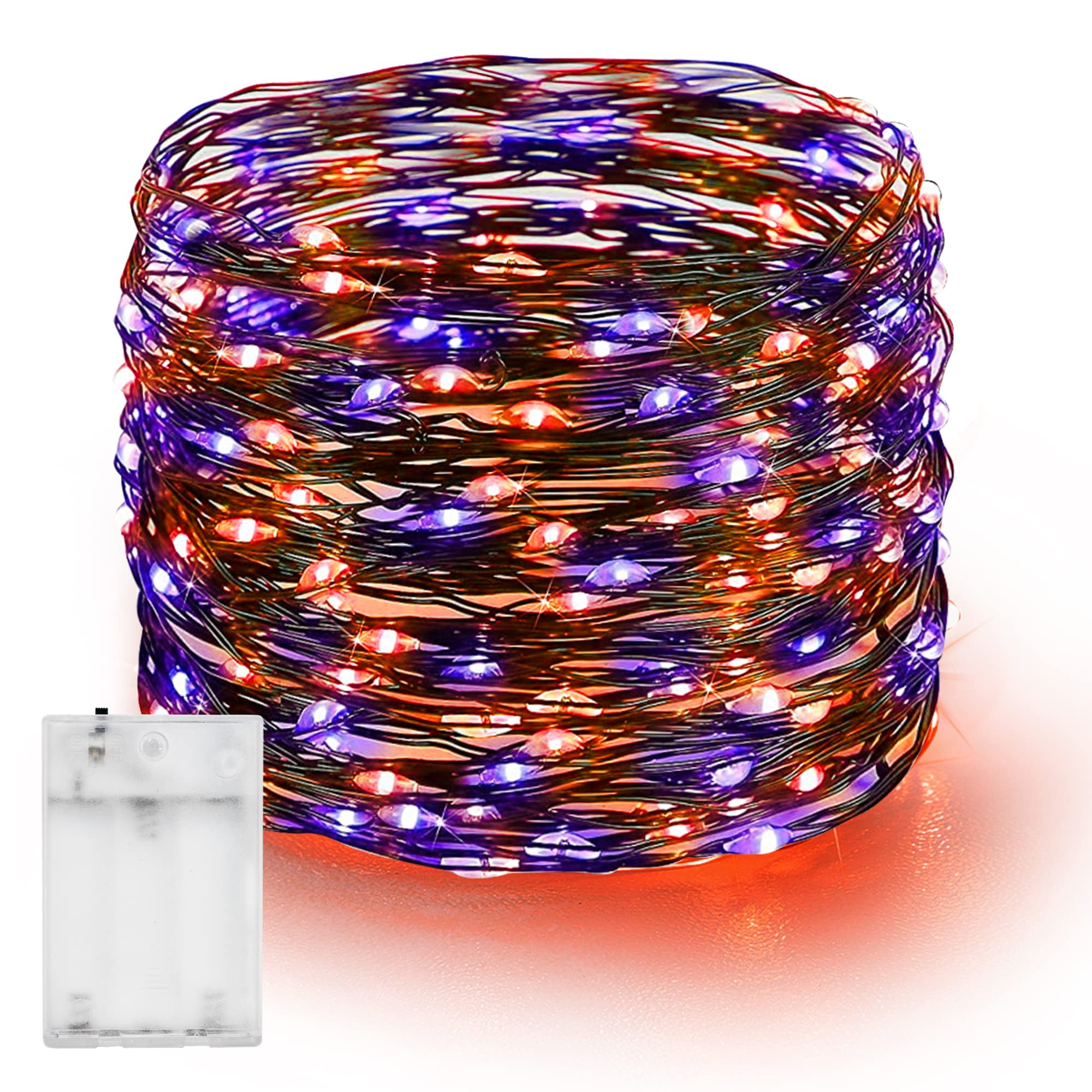 Dazzle Bright Halloween Fairy String Lights, 20FT 60 LED Copper Wire Battery Operated Waterproof ... | Amazon (US)