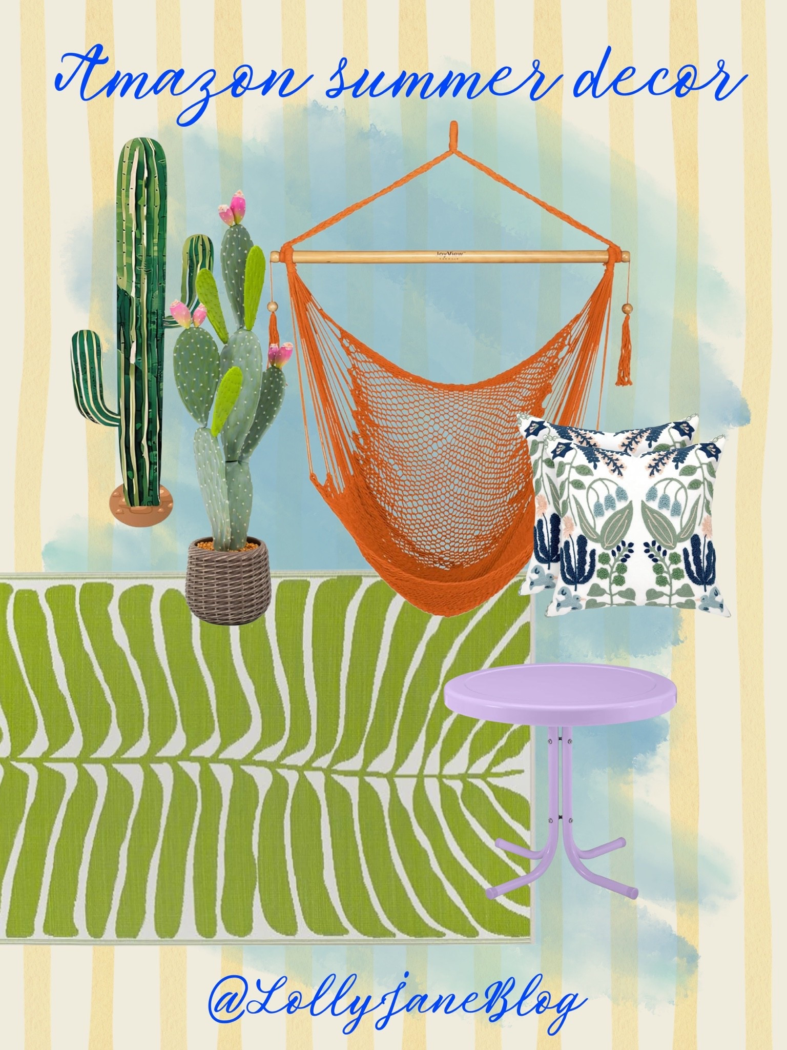 Amazon summer outdoor funky decor finds! 🙌🏼💜💛

#LTKmomlife #LTKHome #LTKSeasonal
