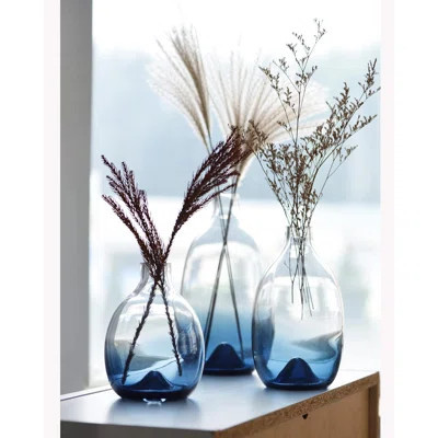 Modern Art Glass Vase Set Of 3 Hand Blown Flower Vases For Table Centerpieces Home Decor Living Dining Room Wedding Party Event Floral Arrangement | Wayfair North America