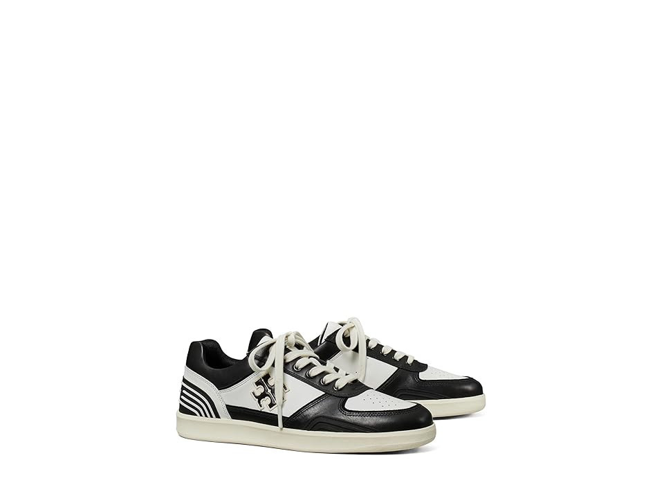 Tory Burch Clover Court Women's Shoes Purity/Perfect Black: 9.5 M | Zappos.com