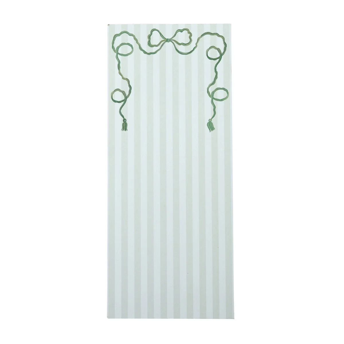 Green Bow Tassel Luxe Skinny Notepad | Caitlin Wilson Design