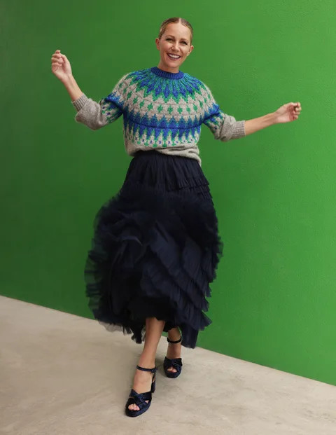 Kat Sparkle Fair Isle Jumper | Boden UK