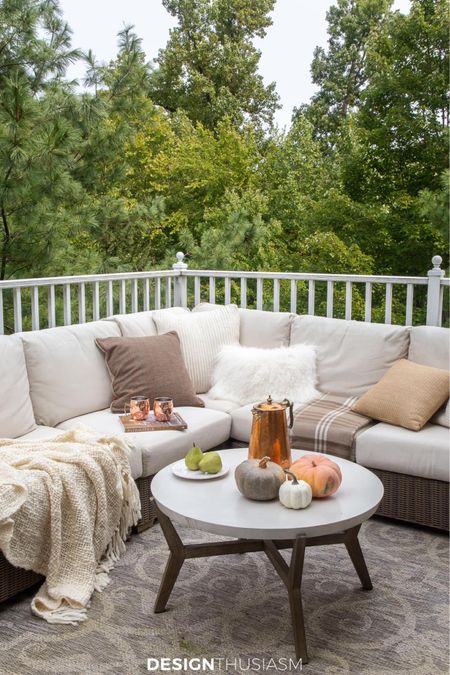 Is your summer patio ready for fall porch decor? Now is the time to use outdoor fall decorations to add seasonal warmth to your patio. 

#LTKSeasonal #LTKfamily #LTKhome
