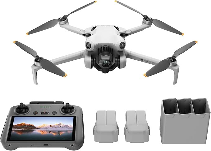 DJI Mini 4 Pro Fly More Combo Plus with DJI RC 2, Drones with Camera for Adults 4K, 3 Intelligent... | Amazon (US)