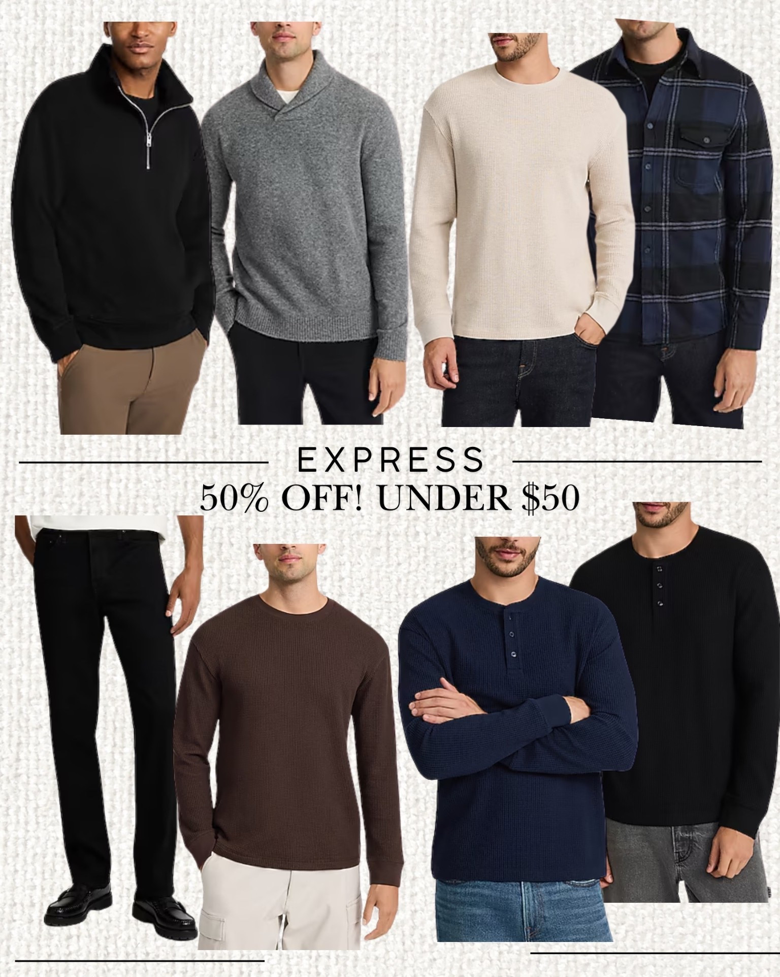 Express basics for Men under $50! 🎁

#LTKFindsUnder50 #LTKCyberWeek