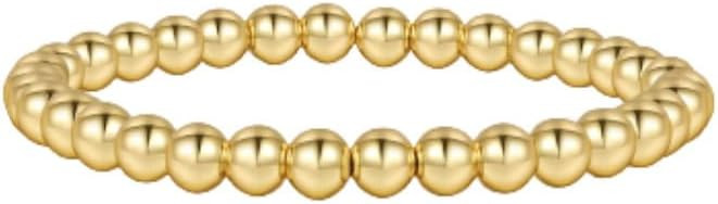 Alegend Titanium Steel (Not Rust, Resist Corruption, Easily Clean) 18K Gold Plated Single Bracele... | Amazon (US)