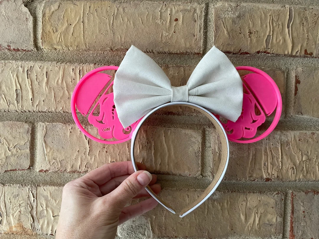 Pink Storm Trooper Park Mouse Ears, 3D Printed Star Wars Inspired Mouse Ears, 3D Printed Storm Tr... | Etsy (US)