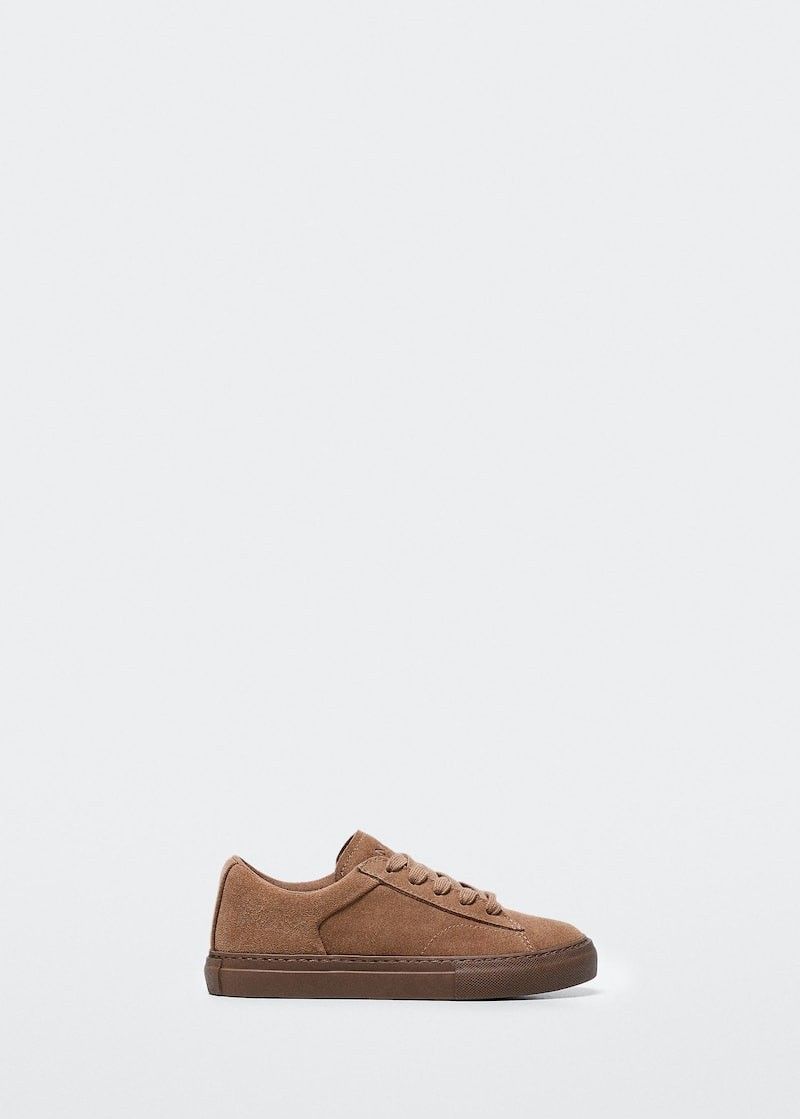 Lace-up leather sneakers | MANGO (US)