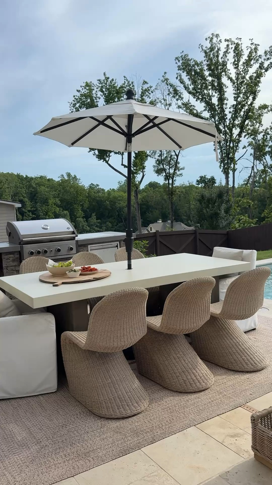 A few outdoor favorites from Wayfair that have been with us for a while and still look great.

The braided rugs have held up so well, the umbrellas are a must for our full-sun backyard, and these chairs continue to be one of my favorite outdoor purchases. They’re comfortable, sturdy, and made for everyday life.

I always look for pieces that are both beautiful and practical, and these have checked both boxes. And if you love outdoor rugs as much as I do, I'll be sharing more of my favorite Wayfair outdoor rug finds soon.

#AD #wishyouwerehere #outdoor #Wayfair #wayfairpartner @wayfair