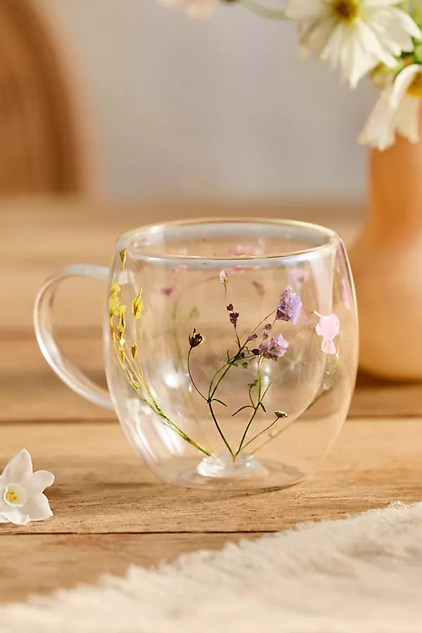 Pressed Floral Mug | Anthropologie (US)