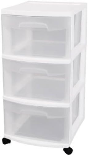 Sterilite 28308002 3Drawer Cart, White | Amazon (US)