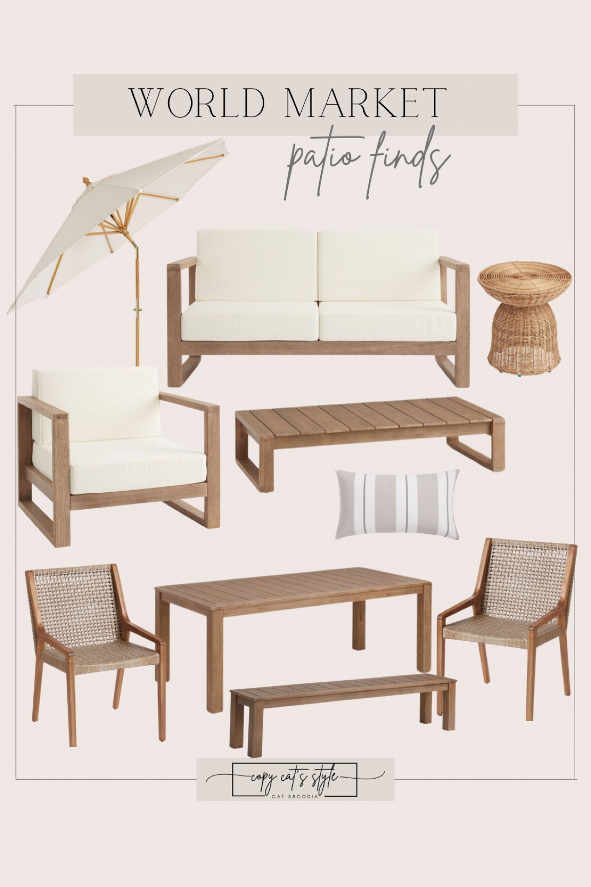 World Market Outdoor Patio Furniture, outdoor umbrella 

#LTKhome #LTKSeasonal #LTKswim