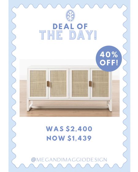 Wow!! I cannot believe this designer white and cane door sideboard is now 40% OFF!! 🤯 Snag it during the tent sale now!! 🏃🏼‍♀️🏃🏼‍♀️🏃🏼‍♀️

#LTKsalealert #LTKhome