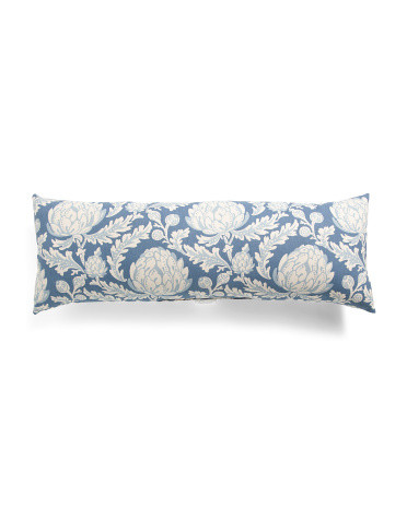 14x36 Artichoke Printed Corded Oversized Lumbar Pillow | Cotton | Marshalls