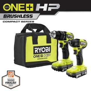 ONE+ HP 18V Brushless Cordless Compact 1/2 in. Drill and Impact Driver Kit with (2) 1.5 Ah Batteries | The Home Depot