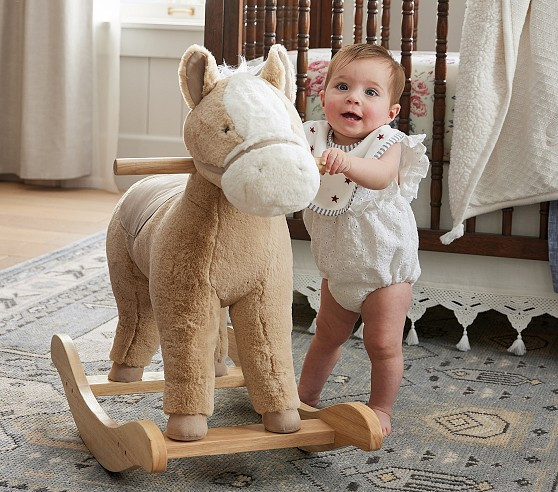 Musical Horse Plush Nursery Rocker | Pottery Barn Kids