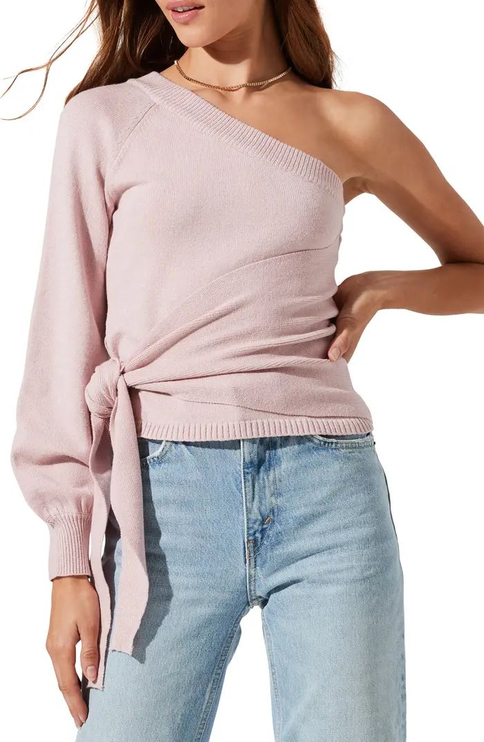 One-Shoulder Side Wrap Sweater | Nordstrom
