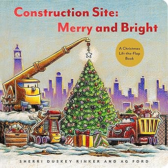 Construction Site Merry and Bright: A Christmas Lift-the-Flap Book (Goodnight Construction Site) | Amazon (US)