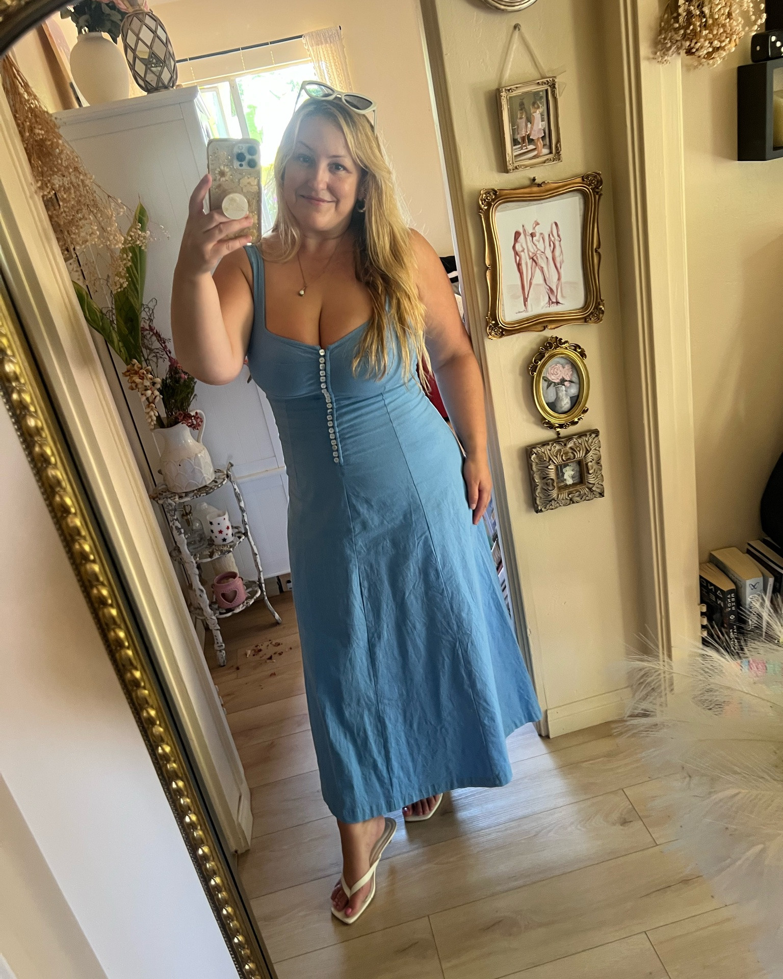 Linen stretch summer dress with the cutest details. 
Wearing size L

#LTKOver40 #LTKPlusSize #LTKSeasonal