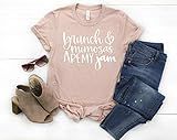 Brunch and Mimosas Are My Jam Womens Shirt | Womans Brunch Life T Shirt | Available in Misses Unisex | Amazon (US)