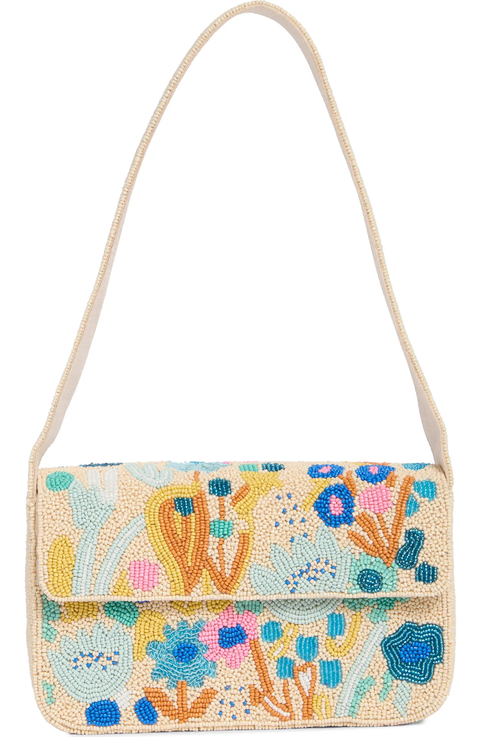 Collection XIIX Beaded Abstract Floral Shoulder Bag | Nordstromrack | Nordstrom Rack