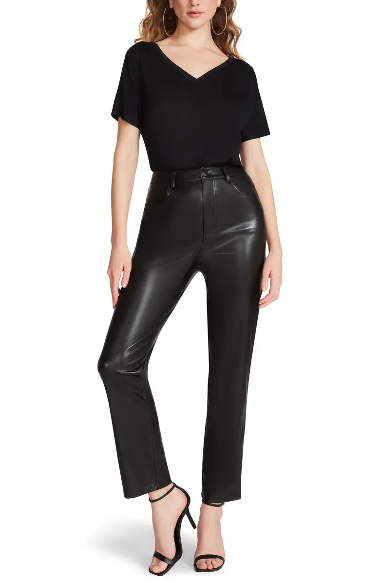 Take A Break Faux Leather Ankle Pants | Nordstrom