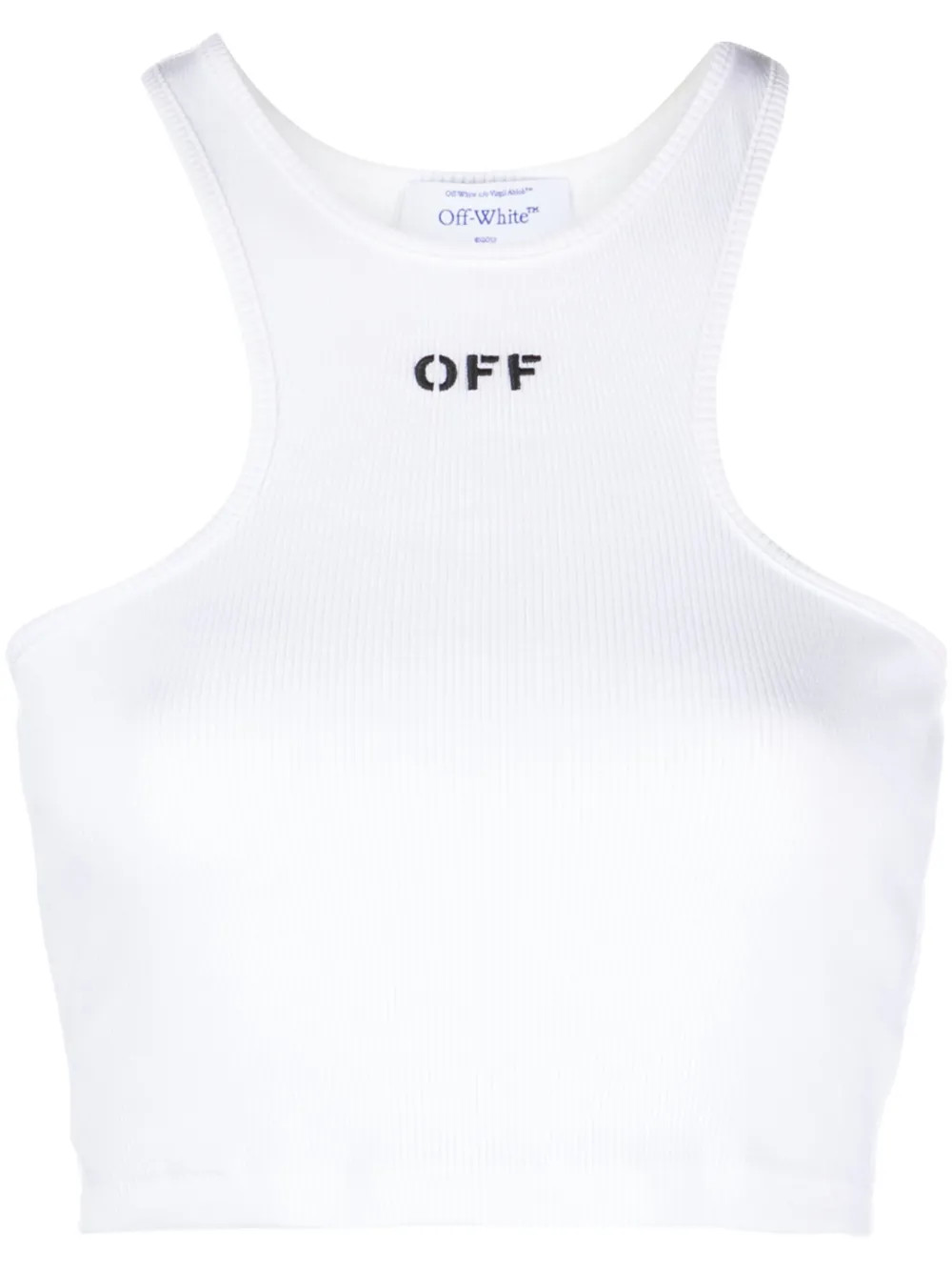 Off-WhiteOff-Stamp ribbed crop top | Farfetch Global
