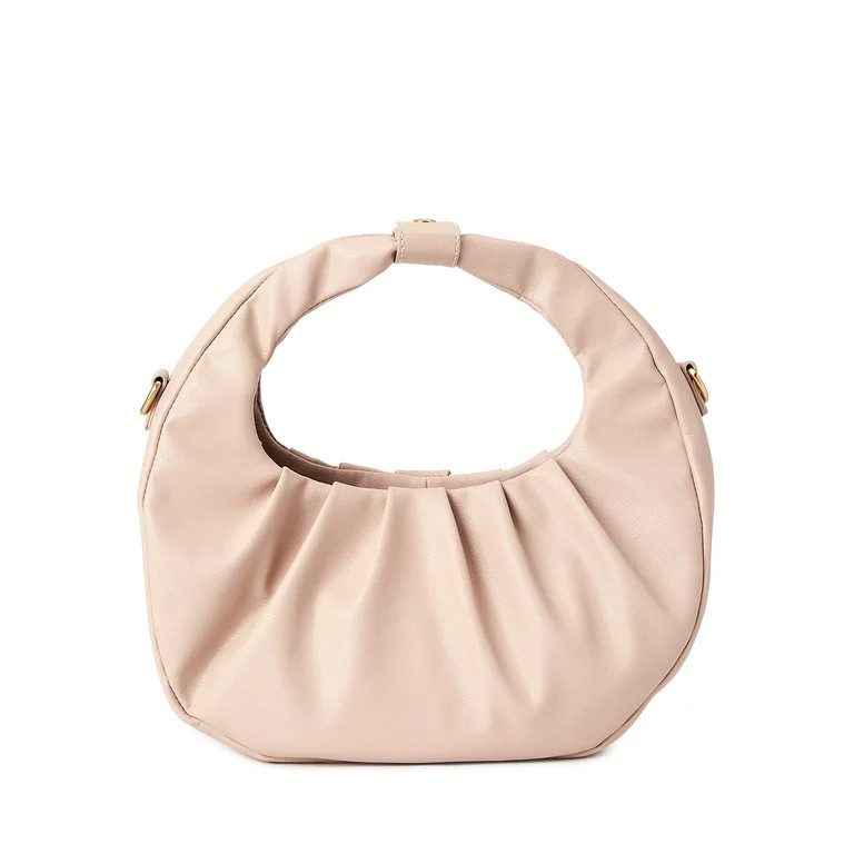 Scoop Women's Large Crescent Crossbody Bag Rose Dust | Walmart (US)
