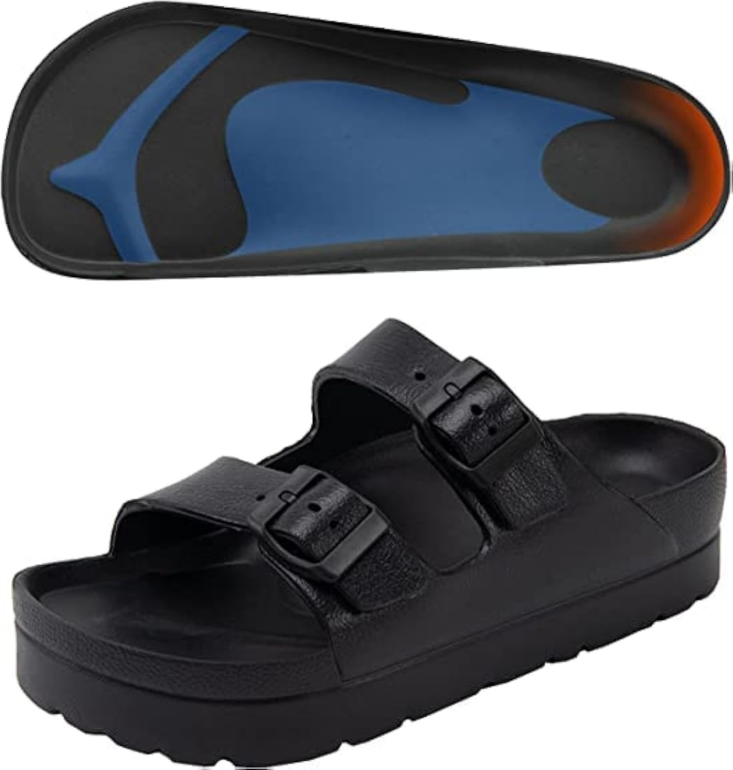 Women Adjustable Buckles Platform Sandals, Women's Casual Sandals with Arch Support, Summer EVA S... | Amazon (US)