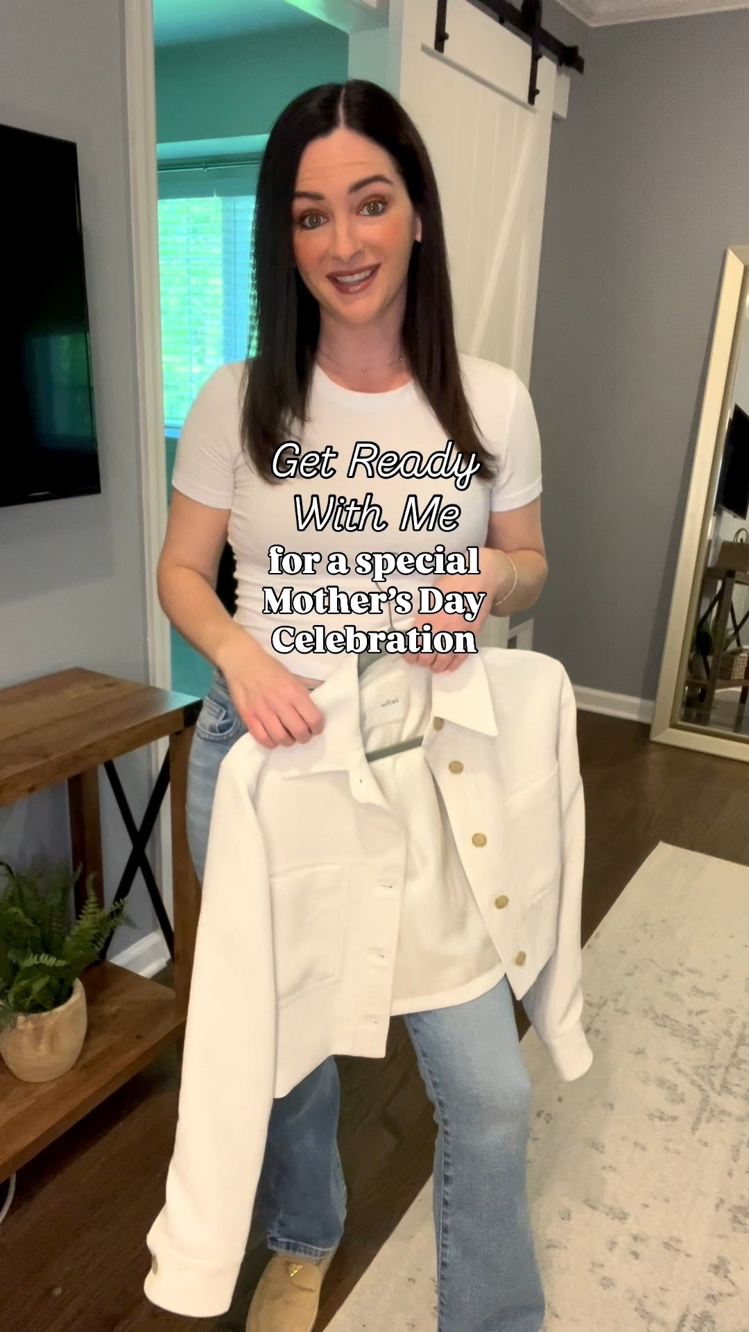 GRWM for the sweetest Mother’s Day celebration at my son’s preschool 🤍🌷 I knew I wanted to wear these light wash flare jeans because they give the perfect effortless spring vibe, and this wash looks SO good paired with a classic white tee. I layered on this crepe jacket to elevate the whole look while still keeping it comfy and mom-life practical. The perfect outfit for a beautiful spring day filled with little hugs, handmade crafts, and all the mama feels 💐✨ #LTKStyle #SpringStyle #MomStyle #EverydayOutfit #GRWM

@Aritzia

#LTKMothersDay #LTKmomlife #LTKgrwm