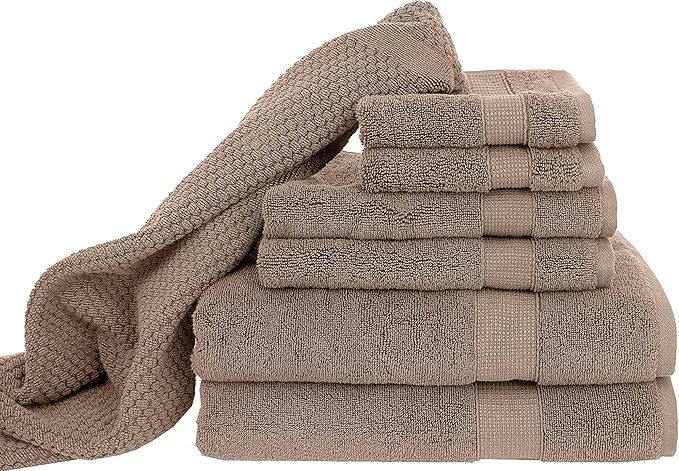 Blake Deluxe 7 Piece Bath Towel and Bath Mat Set - Densely Woven Premium Ultra Soft, High Absorbe... | Amazon (US)