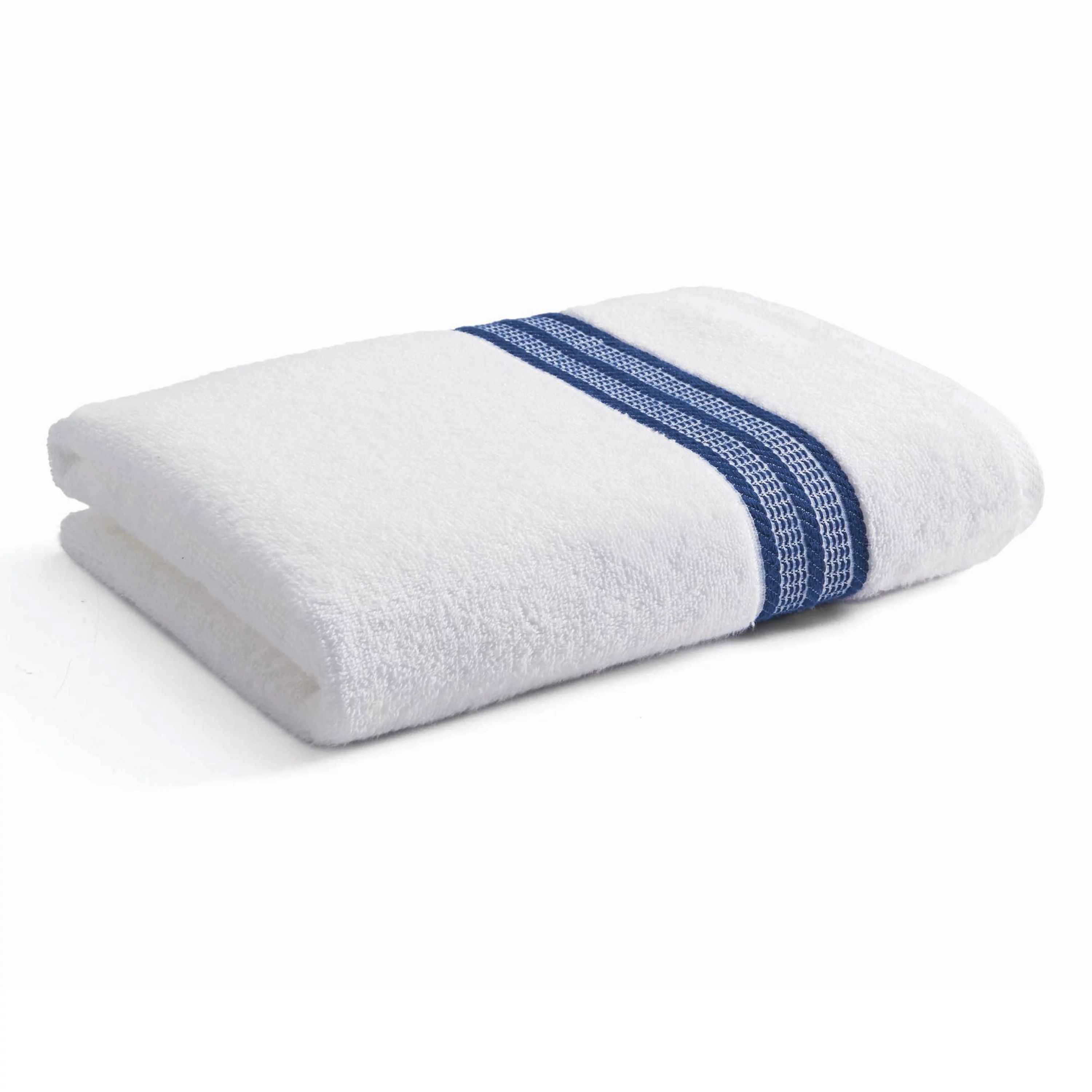 Better Homes & Gardens Bath Towel, Blue Stripe | Walmart (US)
