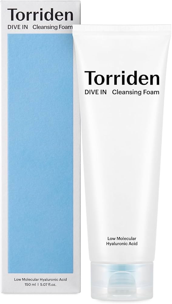 Torriden DIVE-IN Cleansing Foam Face Wash 5.07 fl oz., Hydrating Daily Facial Cleanser for All an... | Amazon (US)