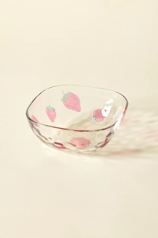 Aderia Fruit Drop Square Snack Bowl in Strawberry at Urban Outfitters | Urban Outfitters (US and RoW)