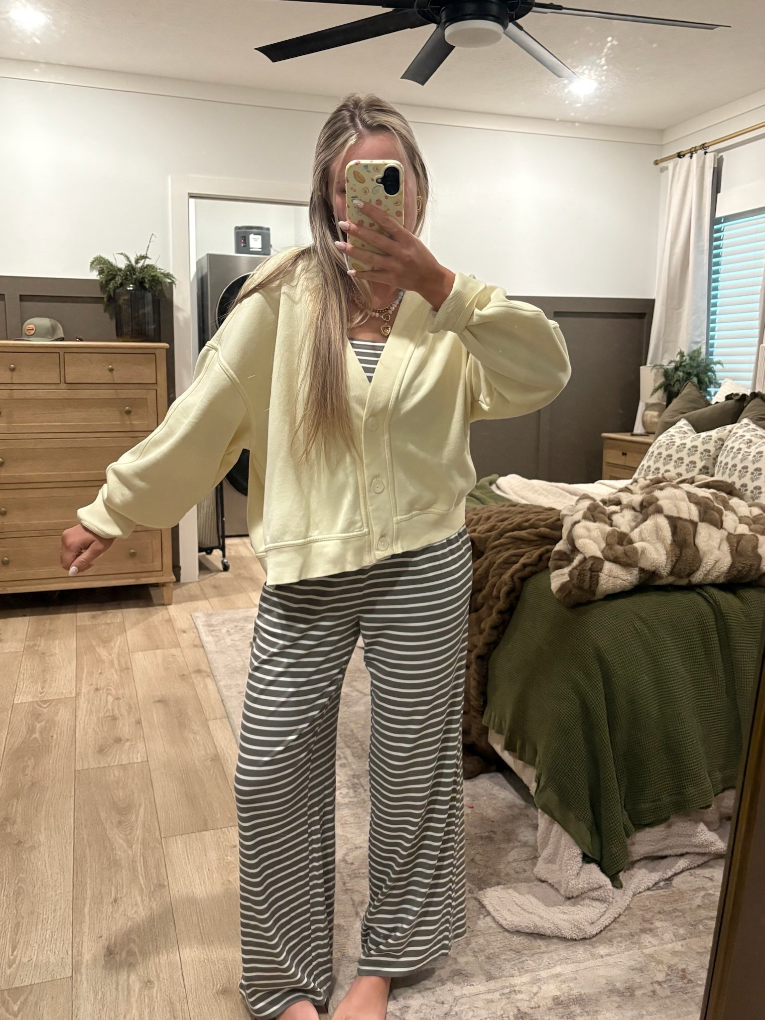 This strapless lounge set from Amazon will be perfect this summer, but love that I can add a sweater for the cooler days too!

#LTKootd