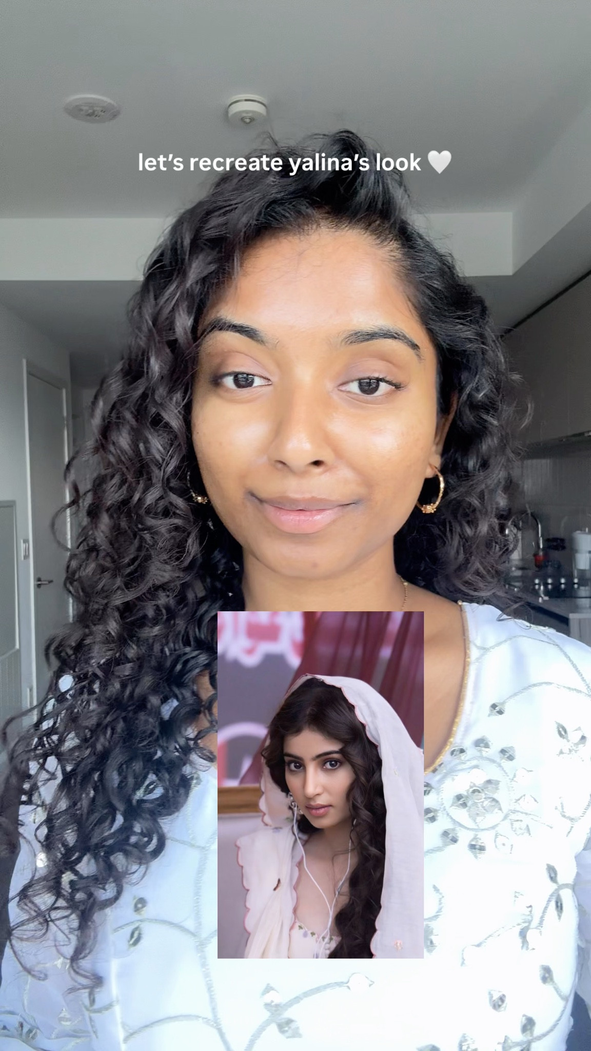 recreating yalinas look from dhurandhar 🤍 #makeup #tutorial 

#LTKbeauty