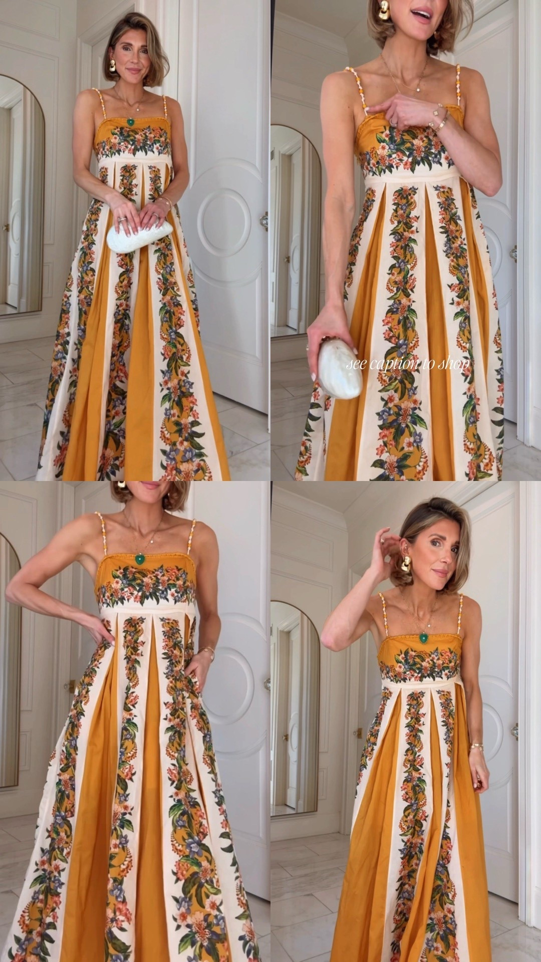 My spring go-to — perfect for Easter, Mother’s Day, graduations, or even a spring wedding. In 5'7 wearing size xs fits tts 