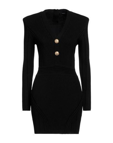 Balmain Woman Mini dress Black Size 6 Viscose, Polyamide | YOOX (US)