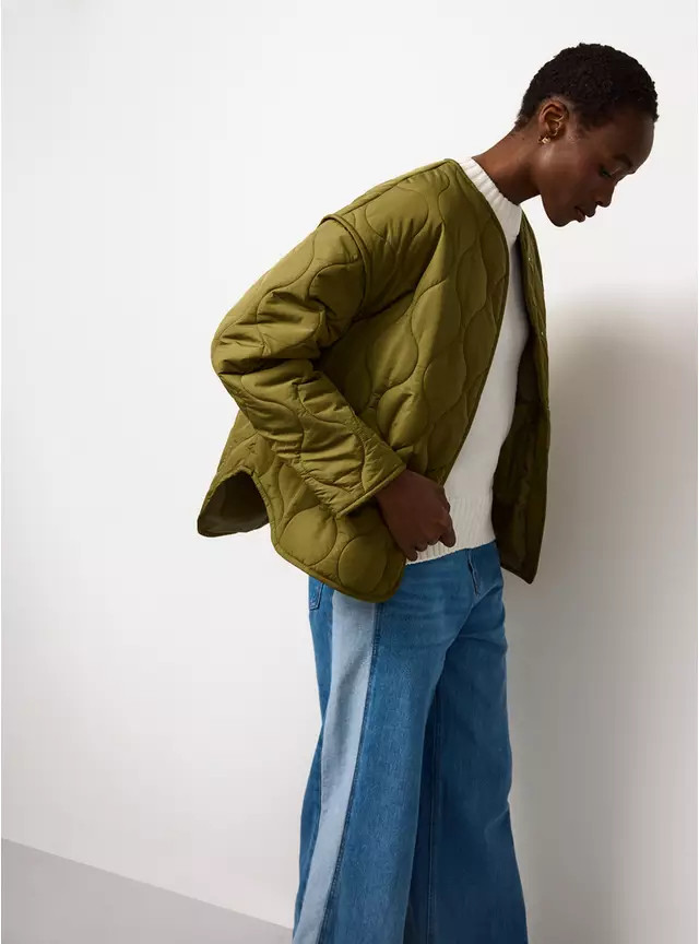 The Khaki Quilted Liner Jacket XL | Tu Clothing