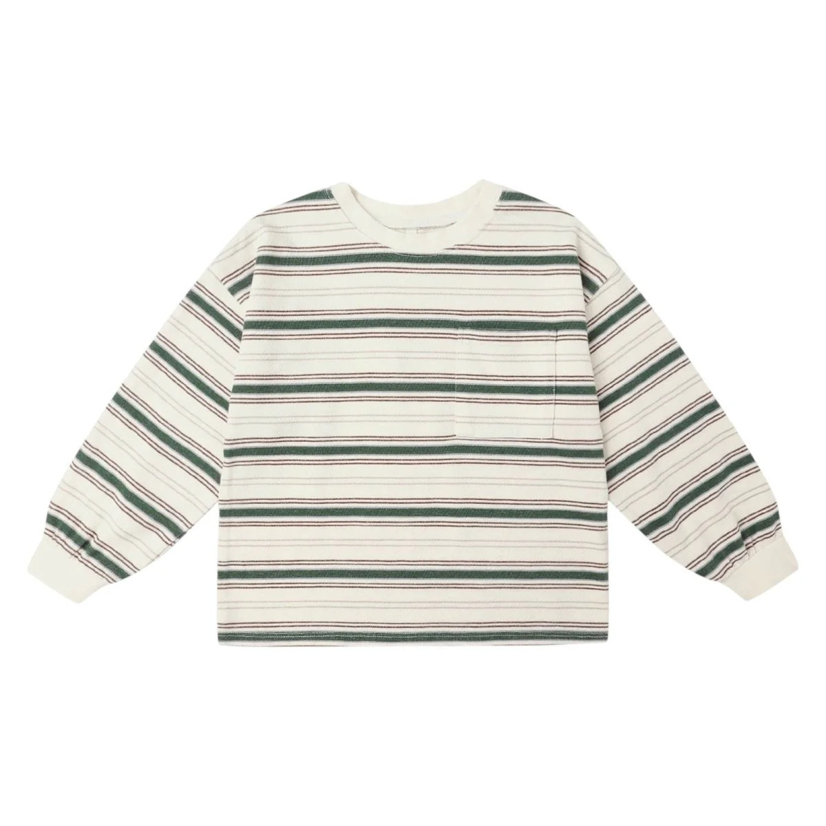 STRIPE LONG SLEEVE TSHIRT 2/3 / IVORY | Mini Dreamers 