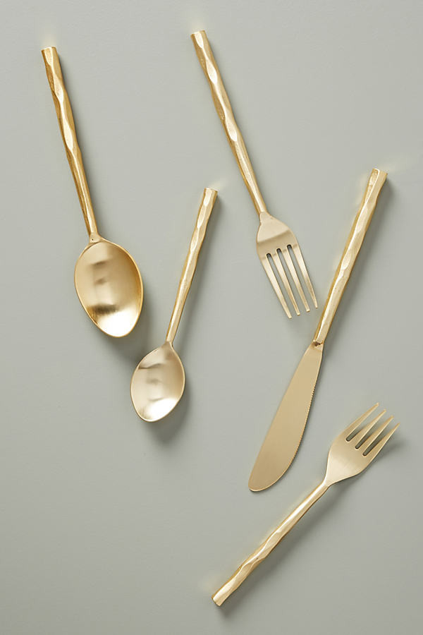 Gordon Flatware By Anthropologie in Gold Size SET OF 5 | Anthropologie (US)