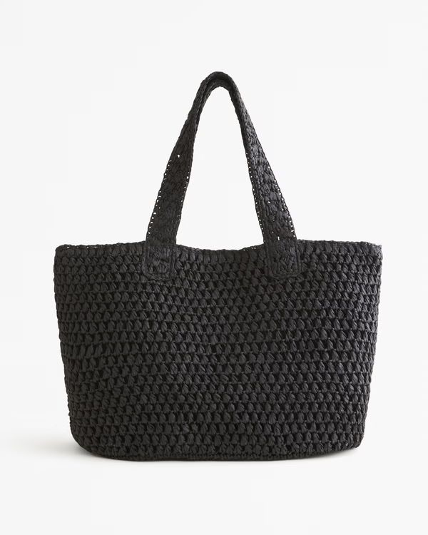 Women's Straw Packable Tote Bag | Women's Womens Search L2 | Abercrombie.com | Abercrombie & Fitch (US)