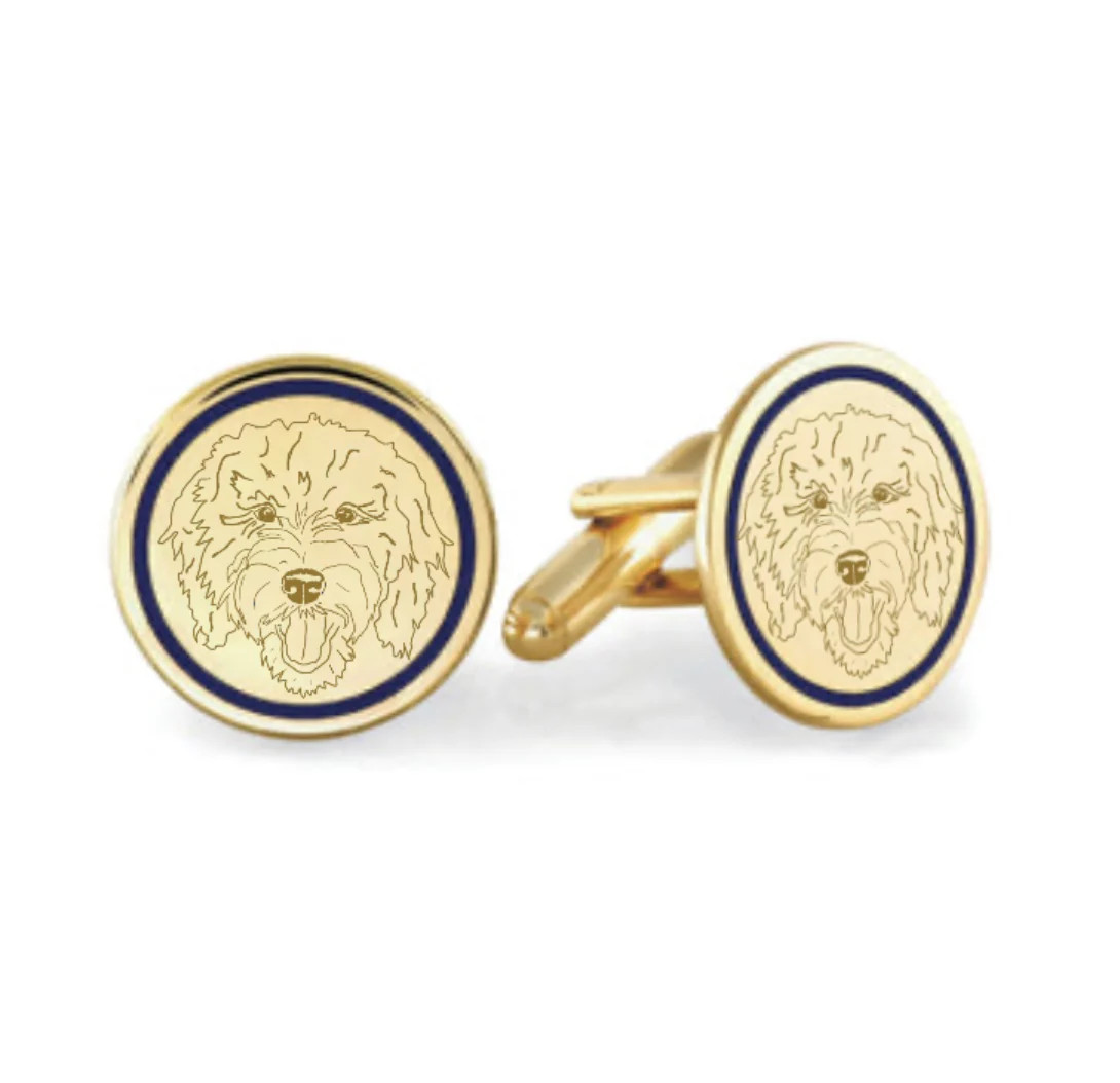 Pup Token Cufflinks - Gold | Goldbug Collection