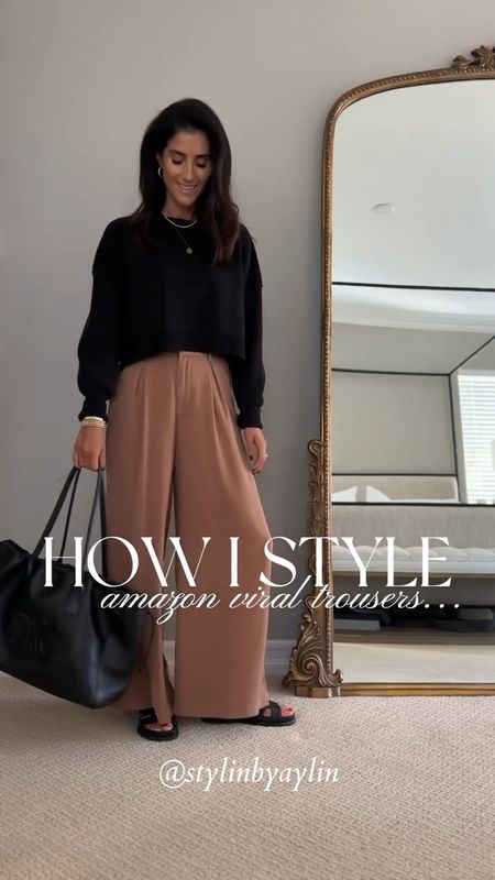 How I style  amazon viral trousers #StylinbyAylin #Aylin 

#LTKFindsUnder100 #LTKStyleTip