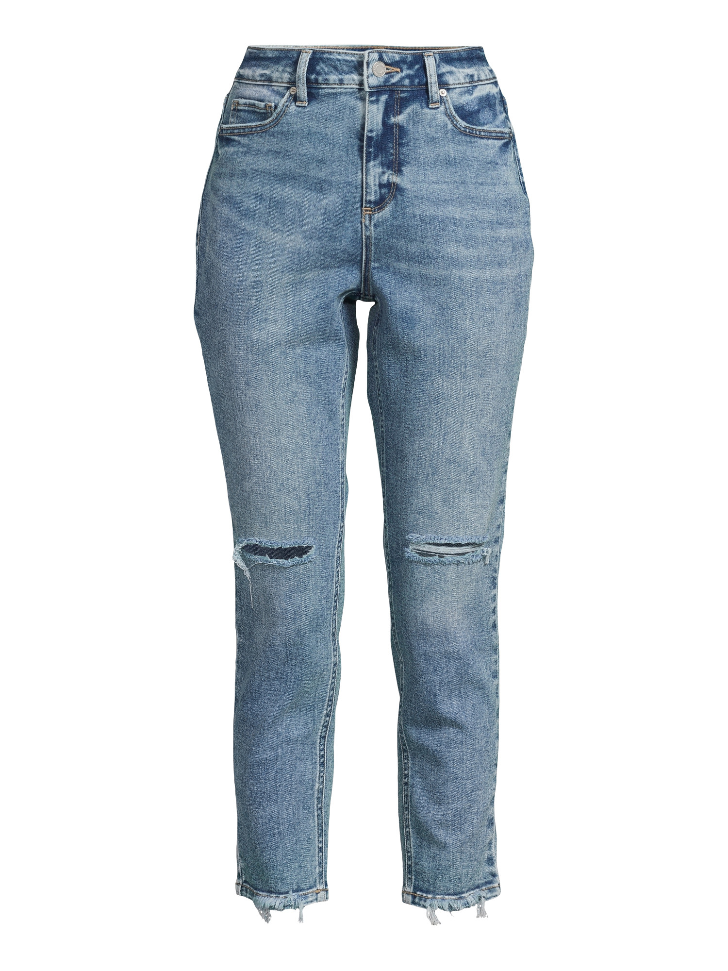 Time and Tru Women's High Rise Mom Jeans, 27” Inseam, Sizes 2-20 | Walmart (US)