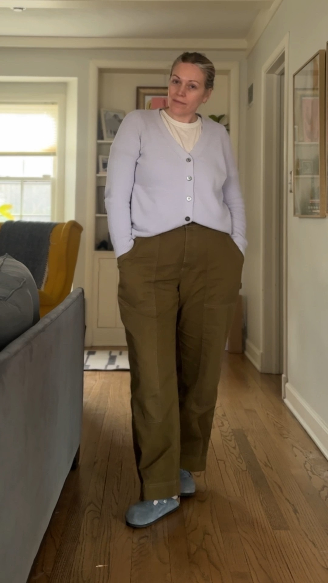 green + light purple color
combo 

#LTKMidsize #LTKOver40 #LTKootd