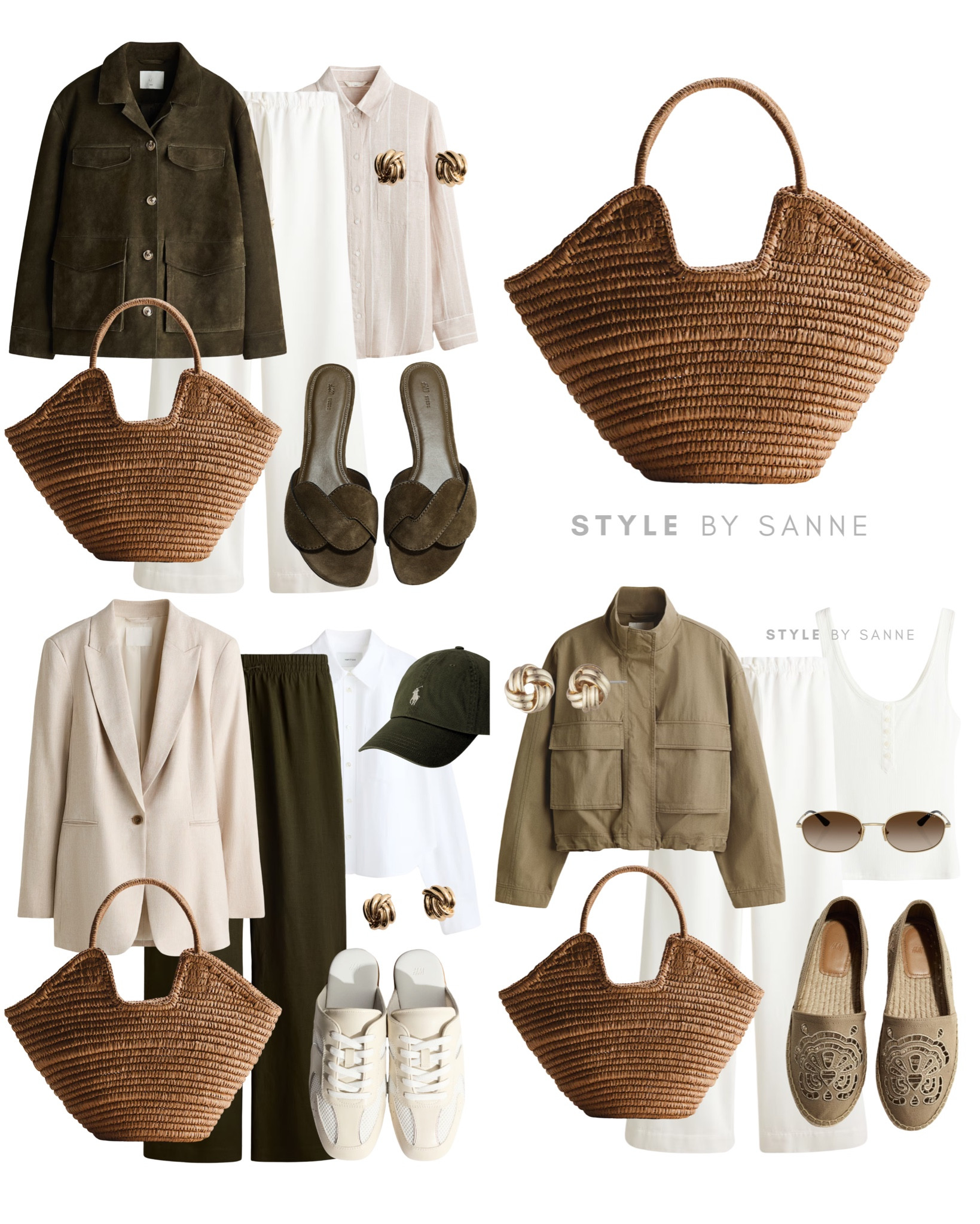 3 ways to style a straw bag!🤌🏼 

#LTKstyletip #LTKworkwear #LTKspring