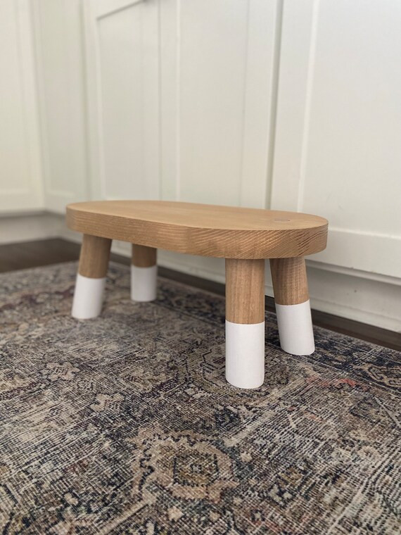 Wooden Step Stool With Dipped Legs | Step Stool For Adults | Wood Stepping Stool For Kids | Etsy (US)