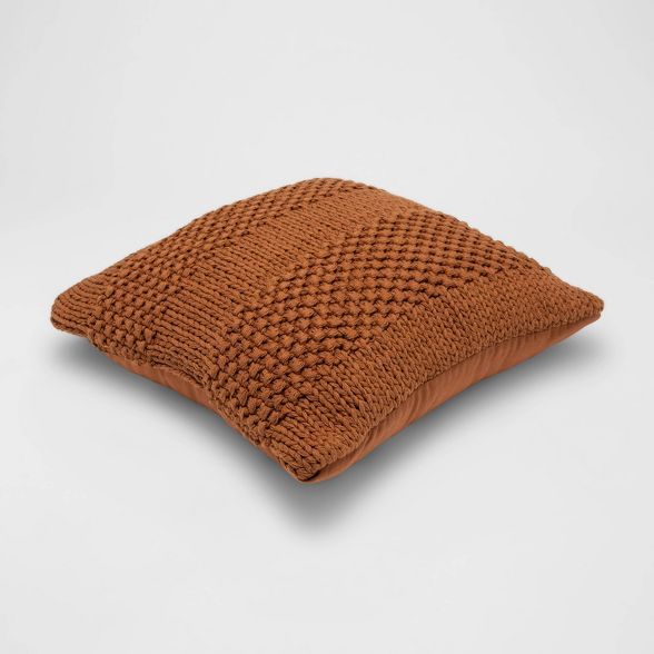 Chunky Patterned Weave Square Throw Pillow - Project 62™ | Target